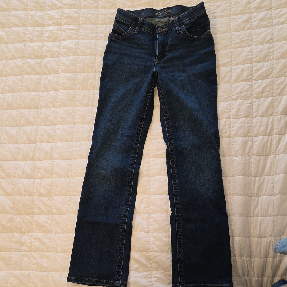 Wrangler Willow Blue Denim Jeans- 5x32 - Picture 6 of 6